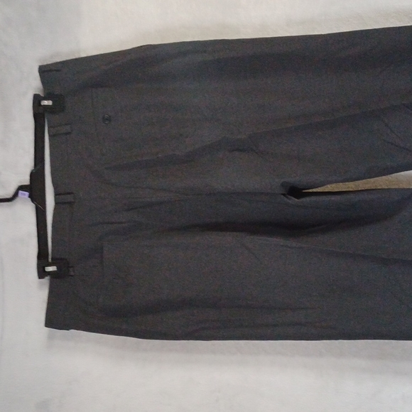 Apt.9 Men's Charcoal Pin Striped Flat Front Dress Pants Size 40x30. - Picture 4 of 10